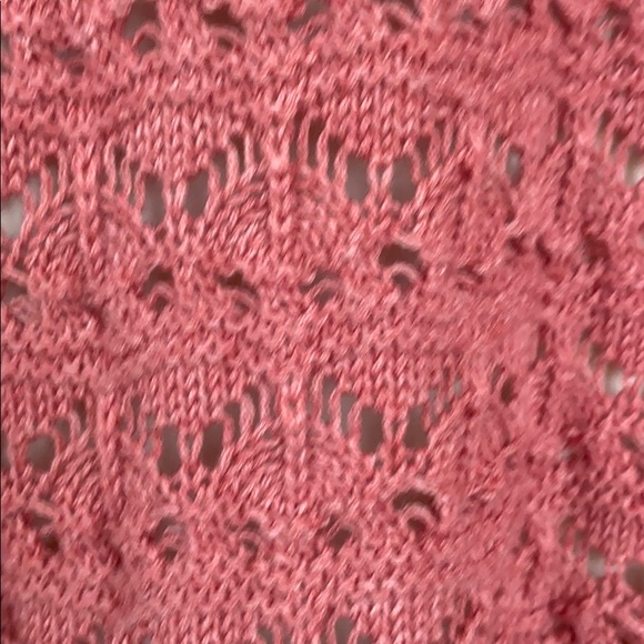 Plus size 1x 3/4 sleeve sweater w/ crocheted trim - Picture 3 of 6